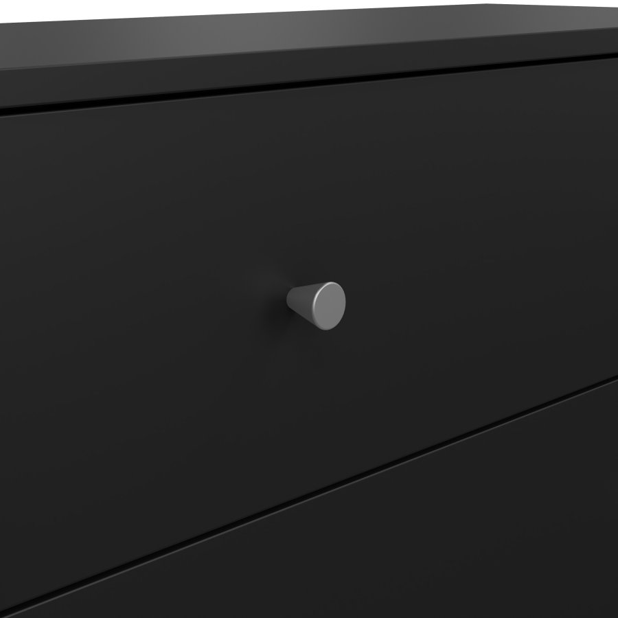 TVILUM May kommode - sort tr�, m. 3 skuffer