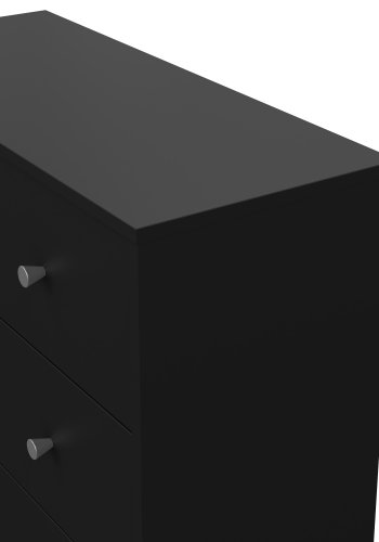 TVILUM May kommode - sort tr�, m. 3 skuffer