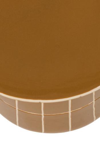 WOOOD Plus dekorativt sidebord 38x30 cm keramikk honninggul