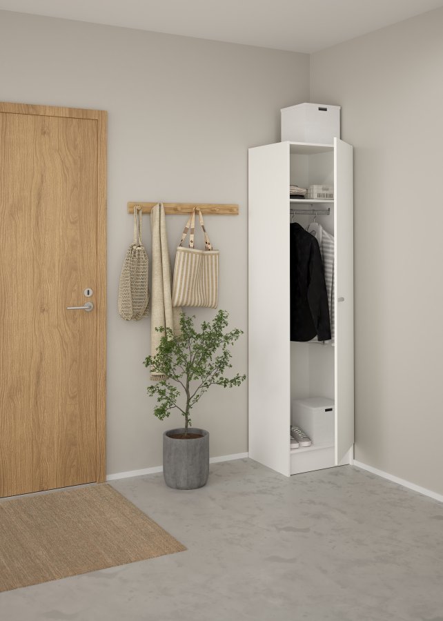 TVILUM Casa schrank - wei� laminat, 1 t�r