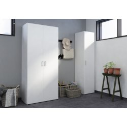 Space garderobeskab - hvid tr�, m. 2 l�ger og 3 skuffer