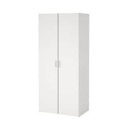 Space garderobeskab - hvid tr�, m. 2 l�ger og 2 hylder
