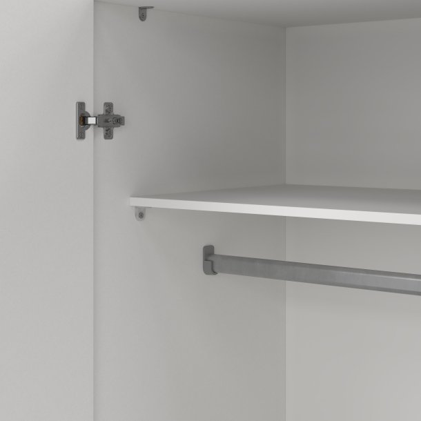Space garderobeskab - hvid tr�, m. 2 l�ger og 2 hylder