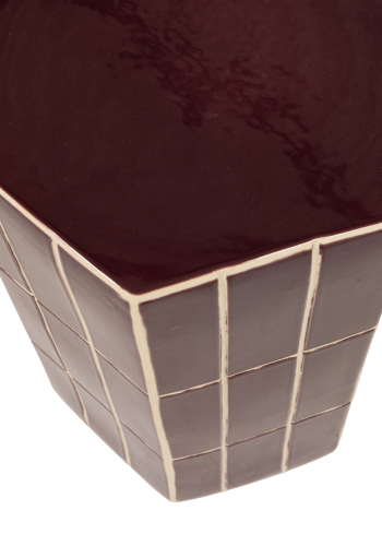 WOOOD Plus dekorativt sidebord 42x30x26 cm keramikk lilla