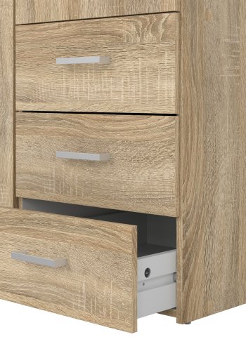 TVILUM Space garderobeskab - egestruktur, 2 l�ger og 3 skuffer