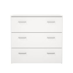 Space kommode - hvid tr�, m. 3 skuffer 