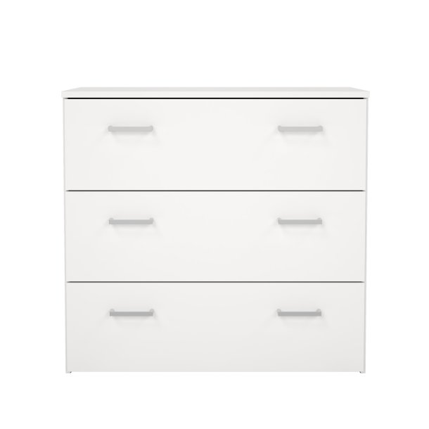 Space kommode - hvid tr�, m. 3 skuffer 