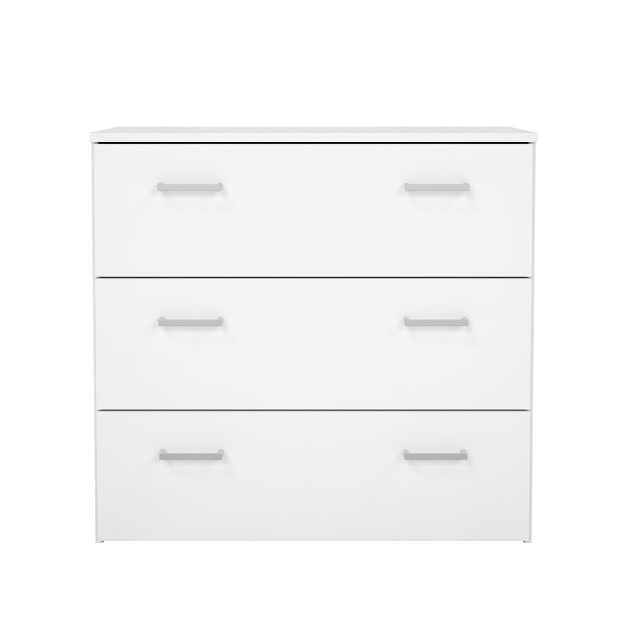 TVILUM Space byr� - vit laminat, med 3 l�dor