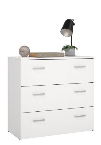 TVILUM space kommode - wei� laminat, mit 3 schubladen