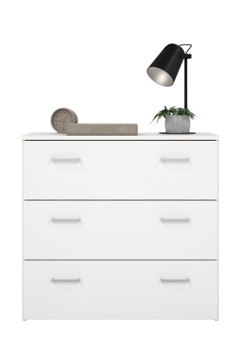TVILUM space kommode - wei� laminat, mit 3 schubladen