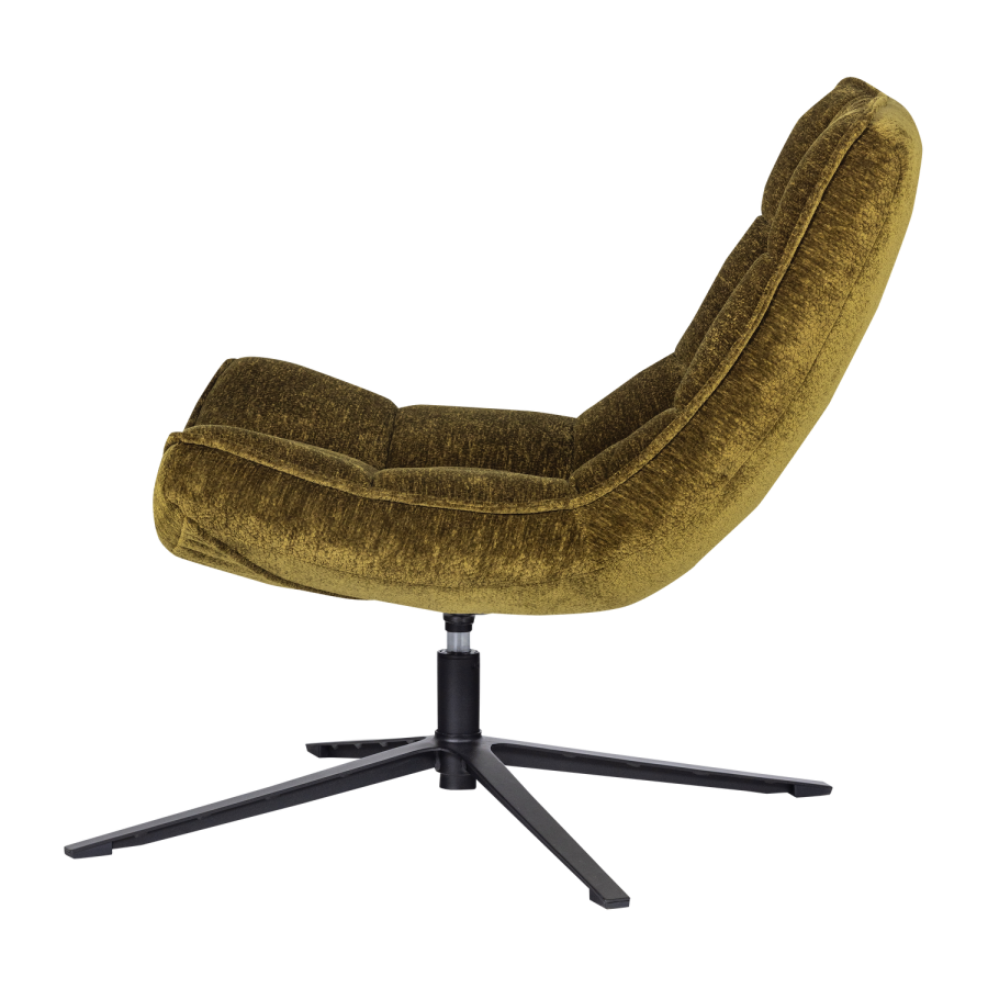 WOOOD Maudi dreibar lenestol Chenille Textured Green