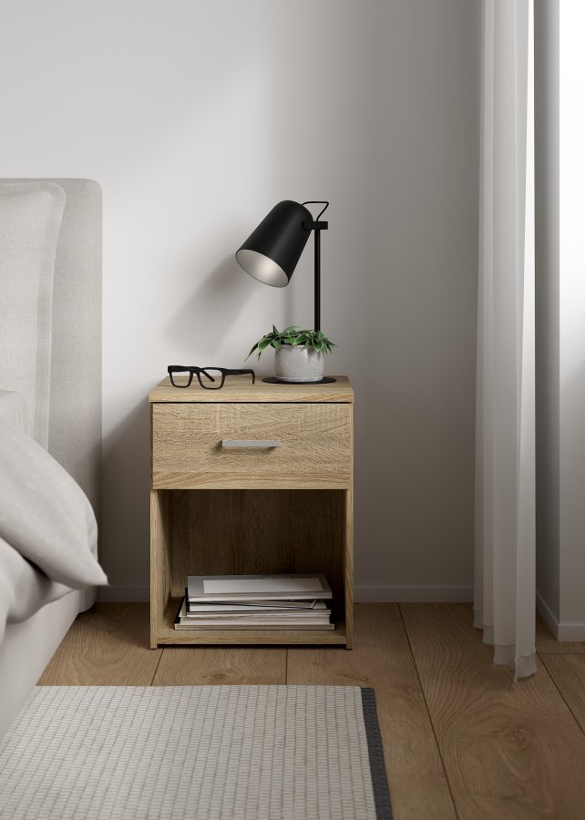 TVILUM Space natbord - egestruktur, 1 skuffe og 1 rum