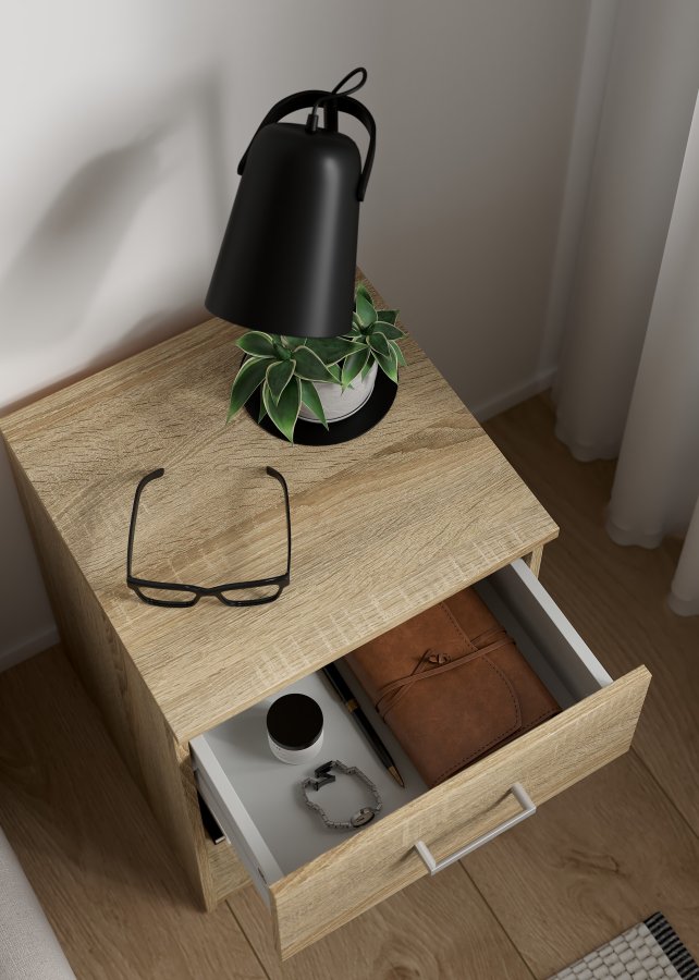 TVILUM Space natbord - egestruktur, 1 skuffe og 1 rum