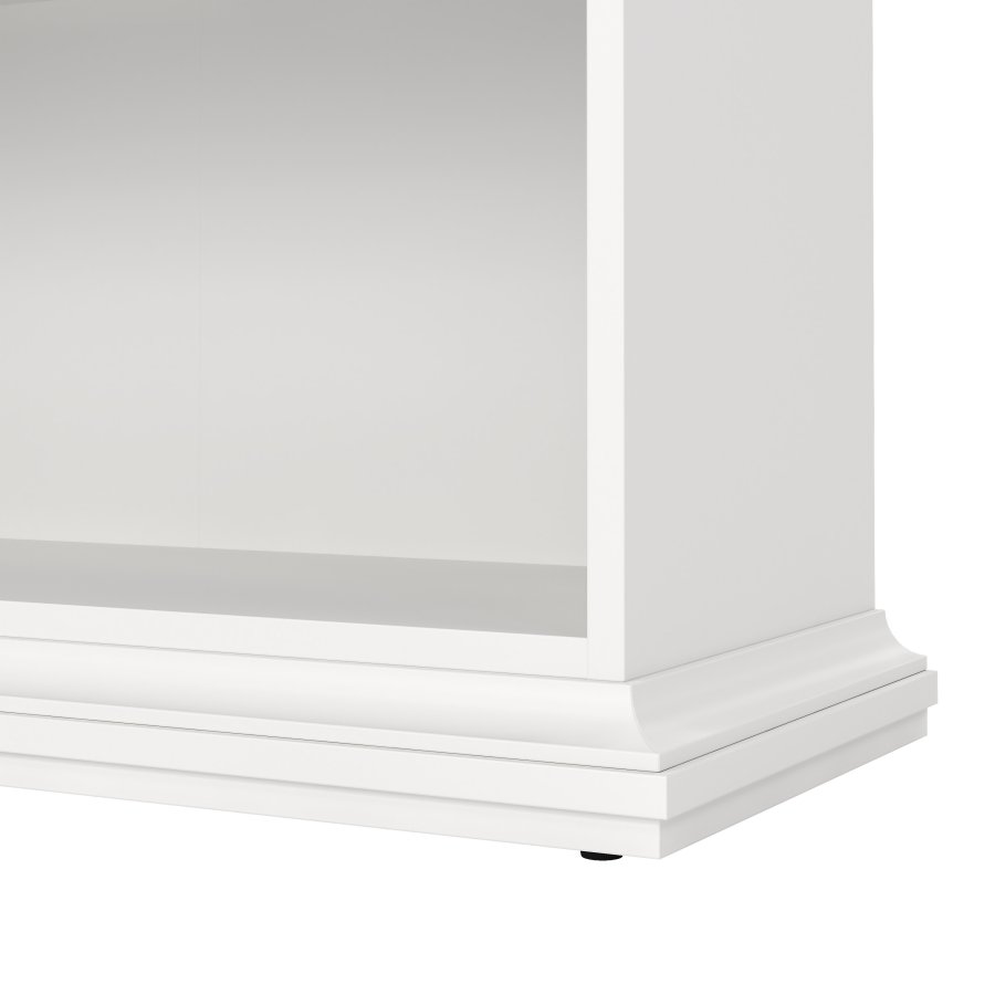 TVILUM Paris bokhylle - hvit laminat, 4 hyller