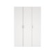 TVILUM space garderobeskab - hvidt tr�, 3 l�ger