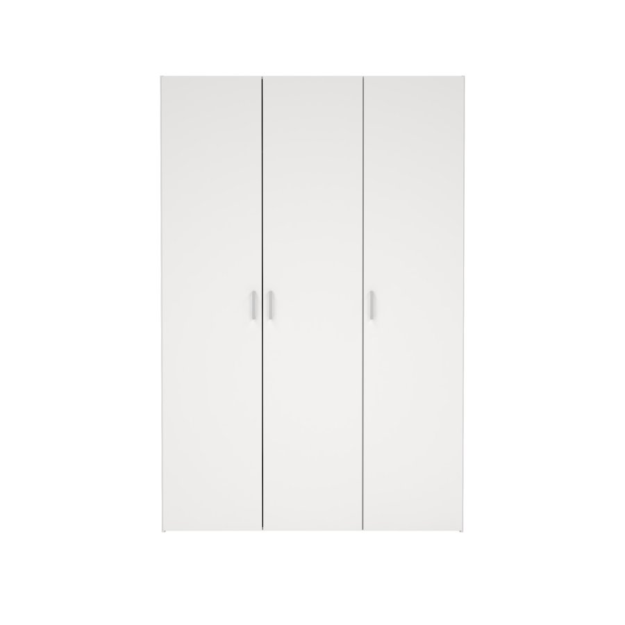 TVILUM space garderobeskab - hvidt tr�, 3 l�ger