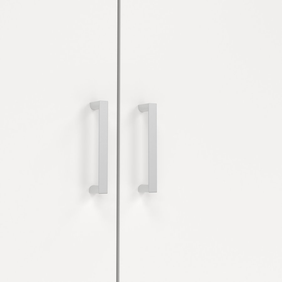 TVILUM space garderobeskab - hvidt tr�, 3 l�ger