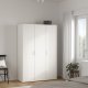 TVILUM space garderobeskab - hvidt tr�, 3 l�ger