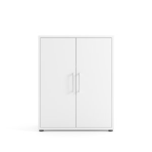 TVILUM Prima skjenk - hvit laminat, kompositttre, 2 d�rer