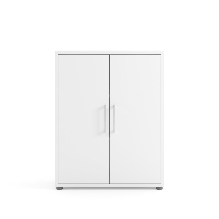 TVILUM Prima skjenk - hvit laminat, kompositttre, 2 d�rer