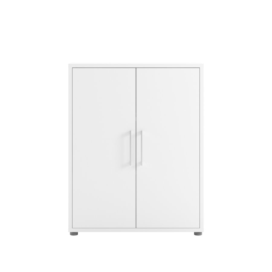 TVILUM Prima skjenk - hvit laminat, kompositttre, 2 d�rer