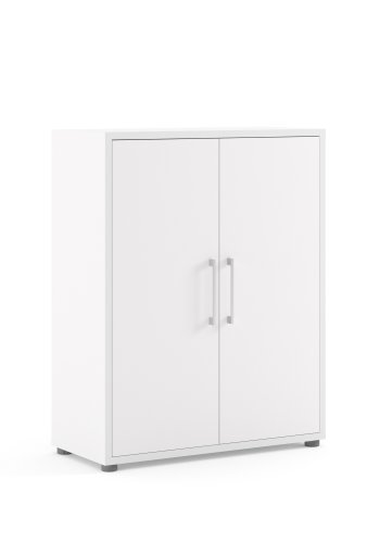 TVILUM Prima skjenk - hvit laminat, kompositttre, 2 d�rer