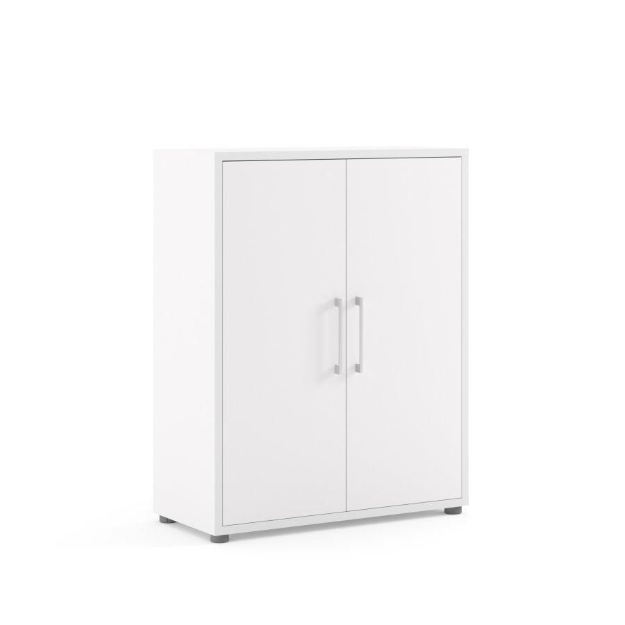 TVILUM Prima skjenk - hvit laminat, kompositttre, 2 d�rer