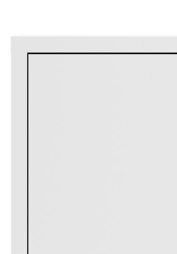 TVILUM Prima skjenk - hvit laminat, kompositttre, 2 d�rer