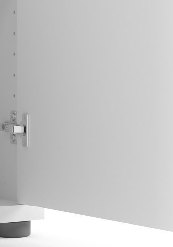 TVILUM Prima skjenk - hvit laminat, kompositttre, 2 d�rer