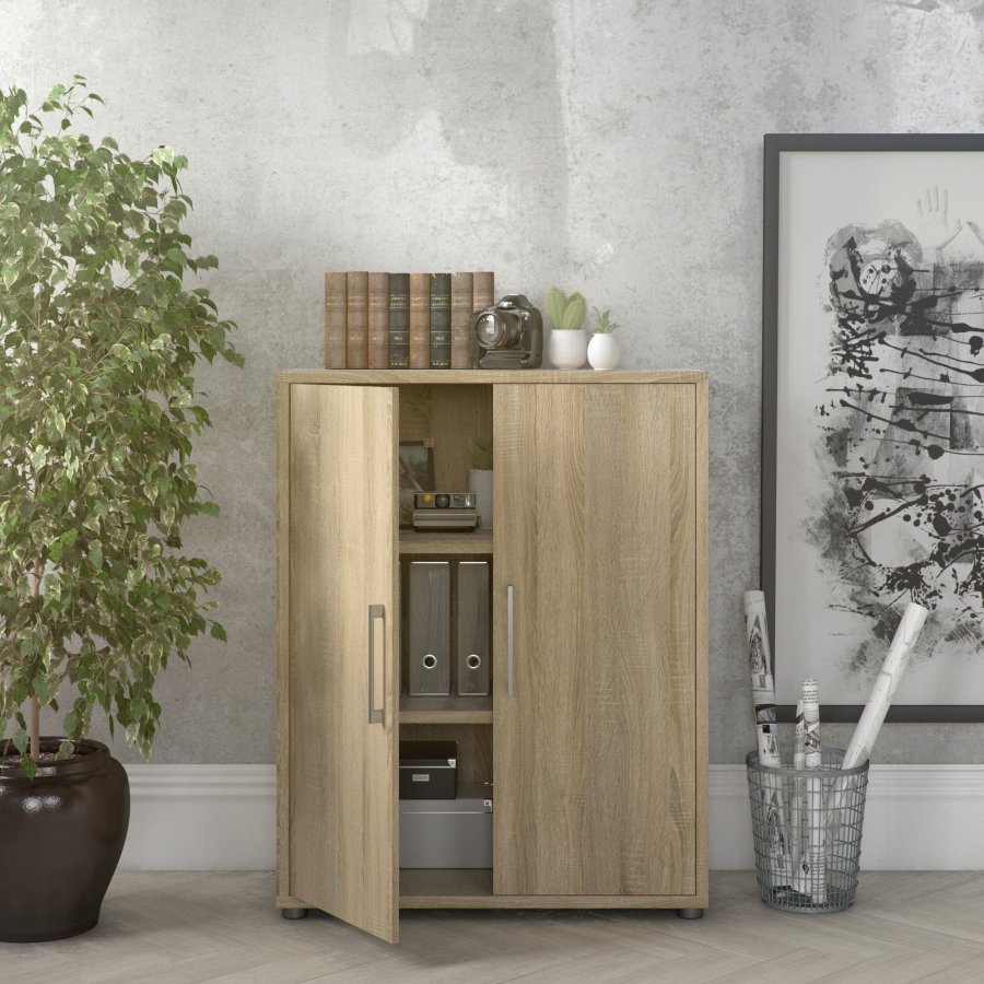 TVILUM prima skjenk - eikestruktur tre med 2 d�rer