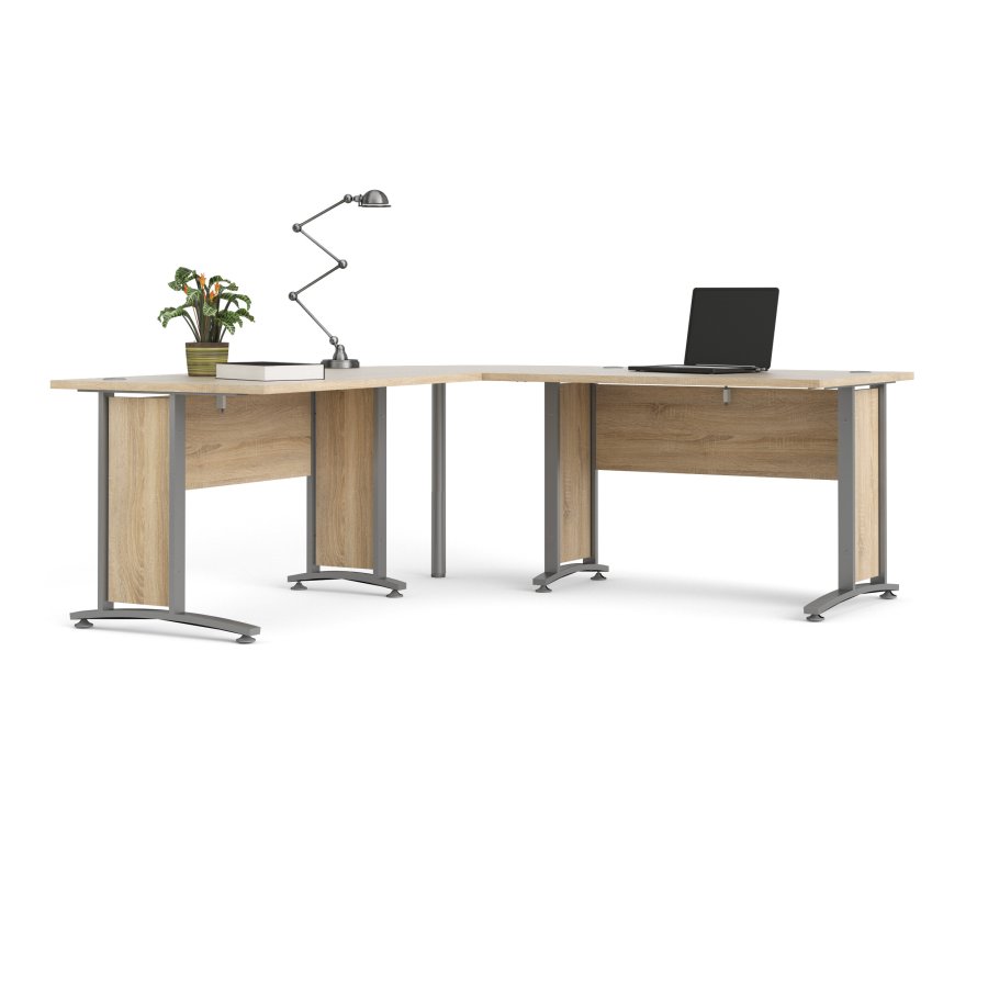 TVILUM Prima h&ouml;rnskrivbord - ekstruktur med st�lben