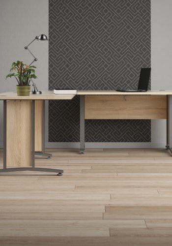 TVILUM Prima h&ouml;rnskrivbord - ekstruktur med st�lben