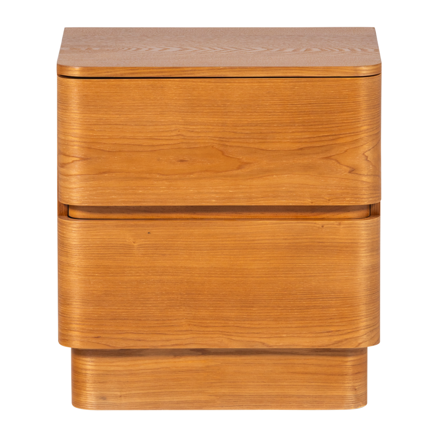 WOOOD Fejo Kommode/Nattbord 2 Skuffer MDF Brun [Fsc]