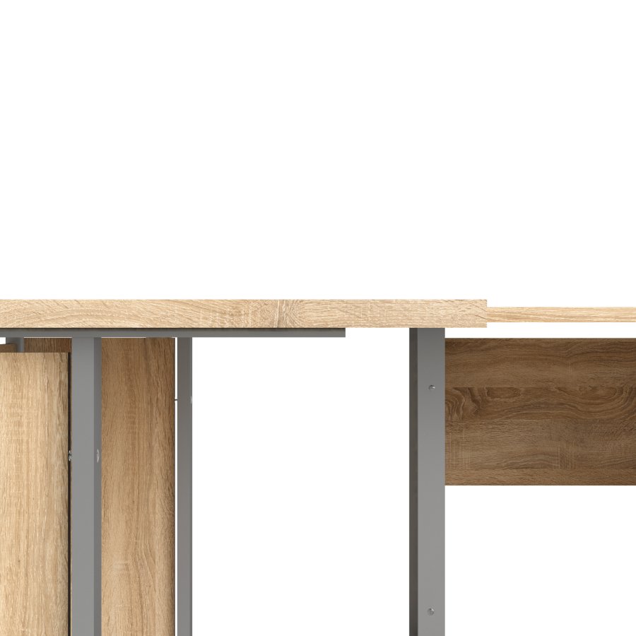 TVILUM Prima h&ouml;rnskrivbord - ekstruktur med st�lstel, 4 l�dor