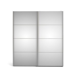 TVILUM verona skyded�rsskab - spejlglas og hvidt tr�, 2 skyded�re