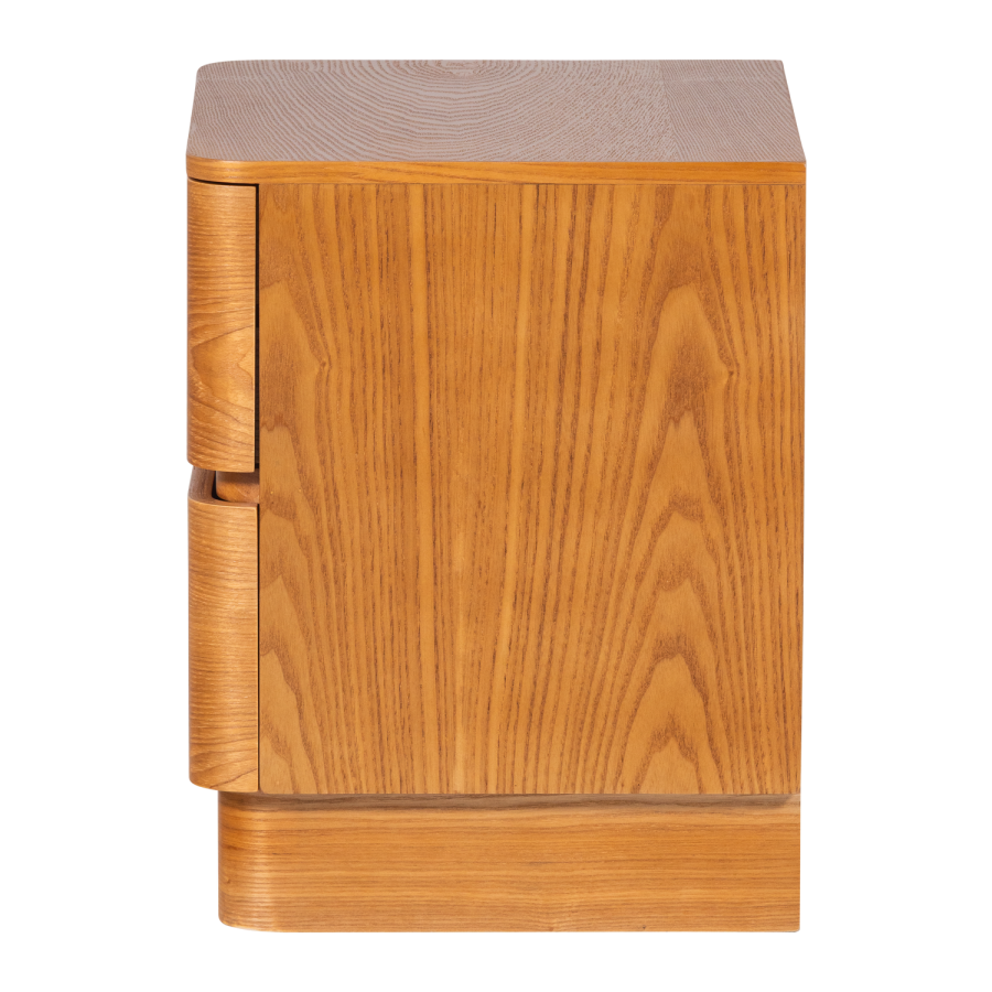 WOOOD Fejo Kommode/Nattbord 2 Skuffer MDF Brun [Fsc]