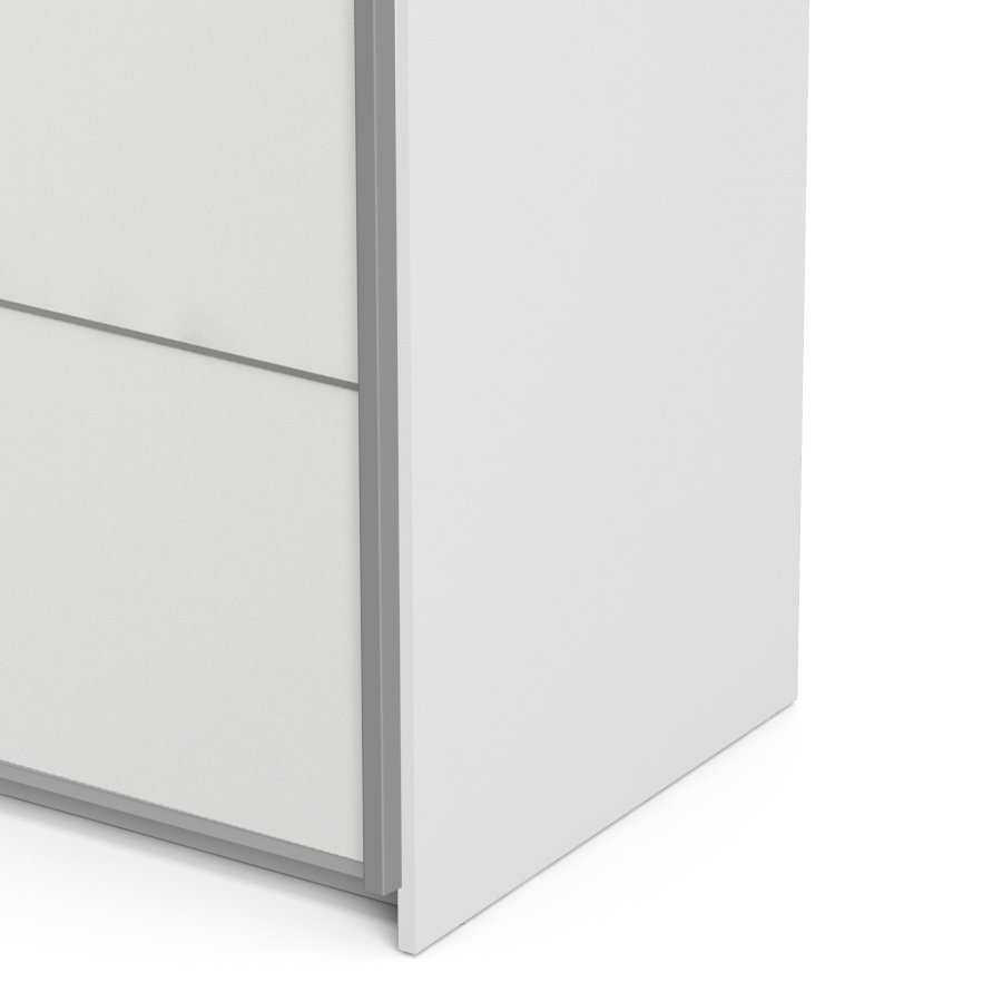 TVILUM VERONA skyded�rsskab - hvidt tr�, 2 smalle skyded�re