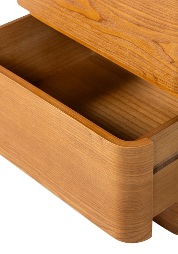 WOOOD Fejo Kommode/Nattbord 2 Skuffer MDF Brun [Fsc]