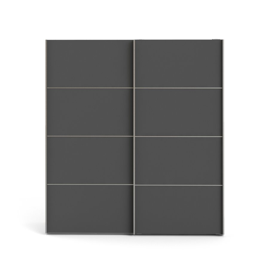 TVILUM Verona skyded�rsskab - hvid/gr� tr�, 2 skyded�re med hylder