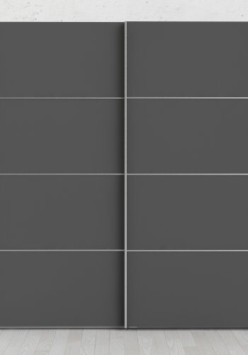 TVILUM Verona skyded�rsskab - hvid/gr� tr�, 2 skyded�re med hylder