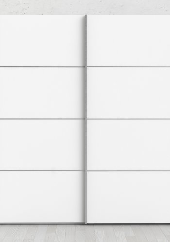 TVILUM verona garderobeskab - hvid tr�, 2 skyded�re