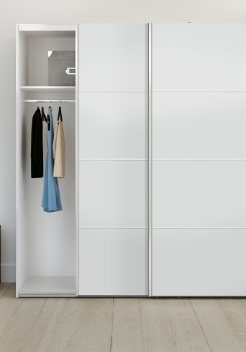 TVILUM Verona skyded�rsskab - hvidt tr� (2 skyded�re)