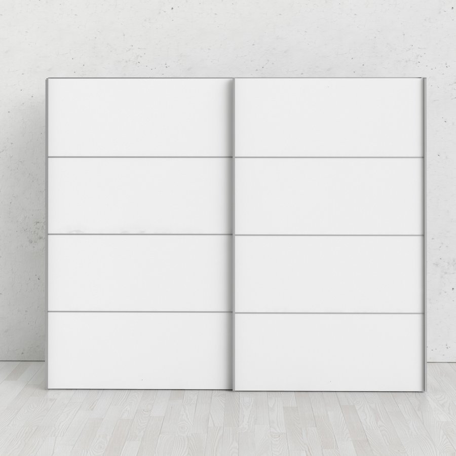 TVILUM Verona skyded�rsskab - hvidt tr� (2 skyded�re)