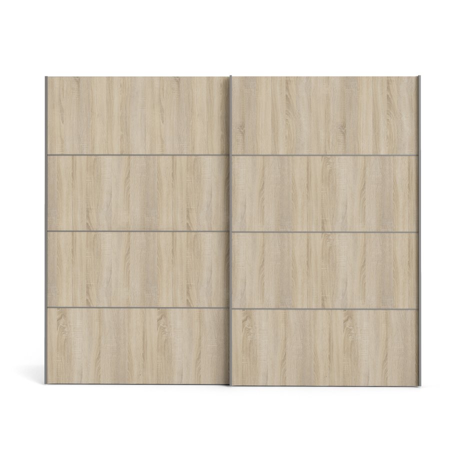 TVILUM Verona skyded�rsskab - hvid, natur tr�, 2 skyded�re