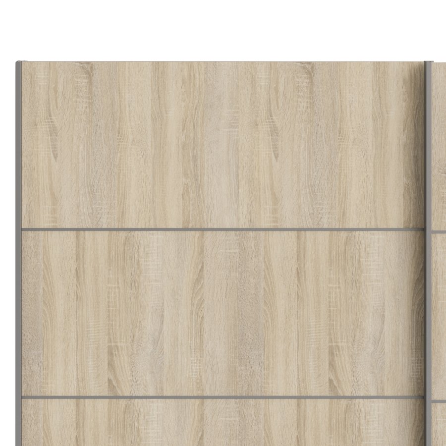 TVILUM Verona skyded�rsskab - hvid, natur tr�, 2 skyded�re