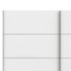 TVILUM Verona skjutd&ouml;rrsgarderob - vit tr&auml;, 2 skjutd&ouml;rrar, med hyllor, bred