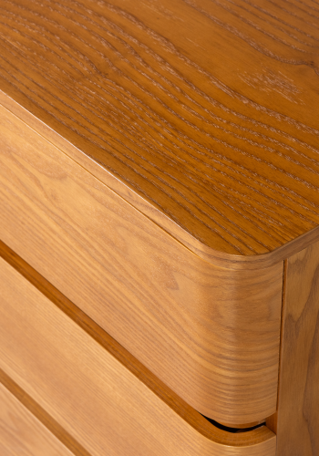 WOOOD Fejo Kommode med 4 skuffer MDF Brun [Fsc]