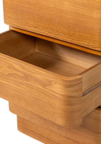 WOOOD Fejo Kommode med 4 skuffer MDF Brun [Fsc]