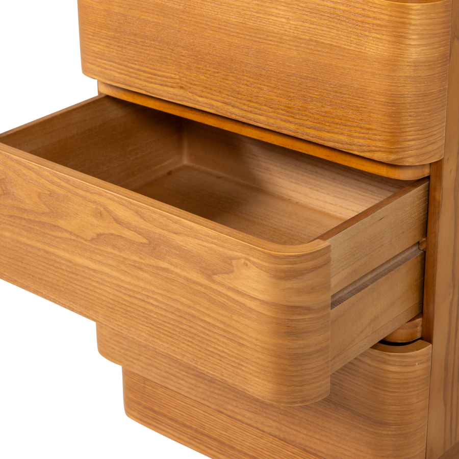 WOOOD Fejo Kommode med 4 skuffer MDF Brun [Fsc]