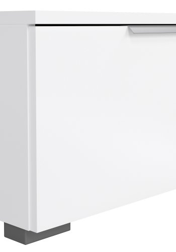 TVILUM Match TV-bord - vit h&ouml;gglans tr&auml;, 2 l�dor